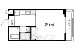 バームブーフ 1Kの間取図画像