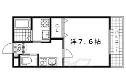 SALA墨染 1Kの間取図画像
