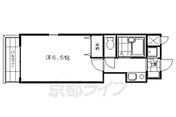 リーガル京都桃山 1Kの間取図画像