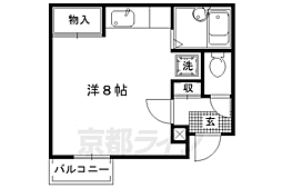 トラスティー21 ワンルームの間取図画像