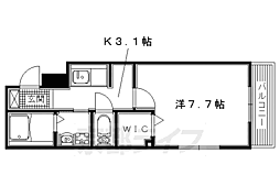 ボヌール 1Kの間取図画像