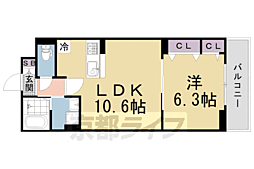 プレッソ・ロート4 1LDKの間取図画像
