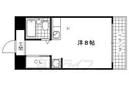 アネックスジロ 1Kの間取図画像