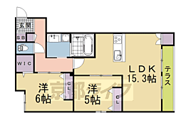 (仮称)京都市伏見区桃山羽柴長吉東町ヘーベルメゾン 2LDKの間取図画像