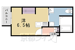 エスカル1 1Kの間取図画像