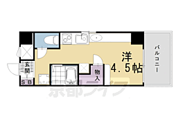 デトム・ワン烏丸二条 ワンルームの間取図画像