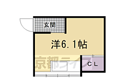ハイツみゆき ワンルームの間取図画像