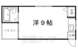 大文字マンション ワンルームの間取図画像