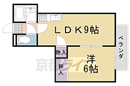 シャルレ1番館 1LDKの間取図画像