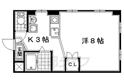 槇島センタービル 1Kの間取図画像