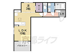 TSプレイス大住 1LDKの間取図画像