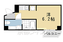 シルクコート嵐山 1Kの間取図画像
