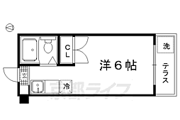 シャトー・フロントナック 1Kの間取図画像