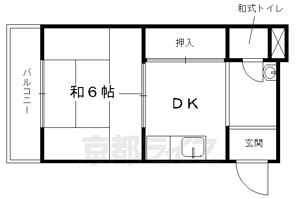 京都府京都市下京区梅湊町(賃貸マンション1DK・3階・18.00㎡)の写真 その2