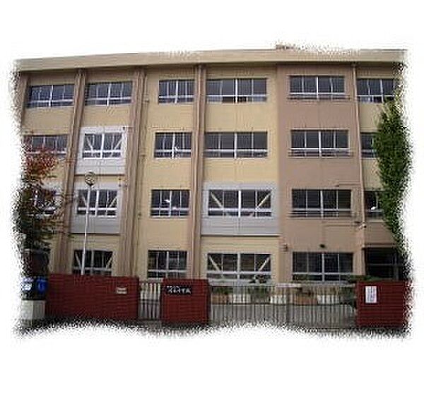 画像9:中学校「和歌山市立河北中学校まで1993m」