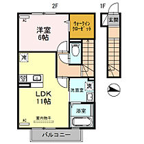 ウィットＮII 202 ｜ 和歌山県和歌山市紀三井寺（賃貸アパート1LDK・2階・49.64㎡） その2