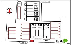 バンブータウン 201 ｜ 和歌山県橋本市岸上238番地（賃貸アパート1LDK・2階・42.47㎡） その17