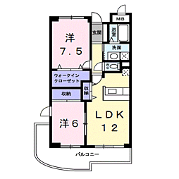 間取図画像 2LDK