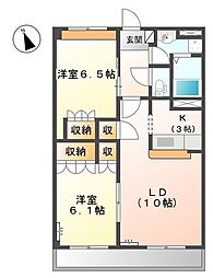 間取図画像 2LDK