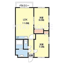 カサ・デ西かのだ 2階