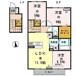 D-roomなごみ 3LDKの間取図画像