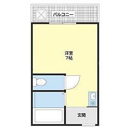 ユキビルプレゼンス西高松 ワンルームの間取図画像