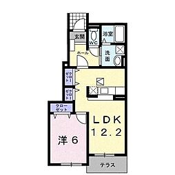 メゾン・キャロット 1LDKの間取図画像