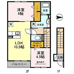 イーストヴィレッジ2015 2LDKの間取図画像