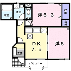 物件の間取り