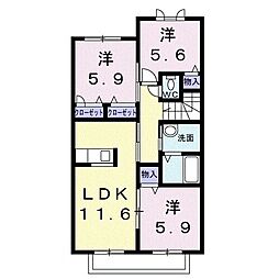 シャーメゾン西庄Ｂ棟 2階