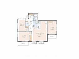 藤和シティコープ根岸 3LDKの間取図画像