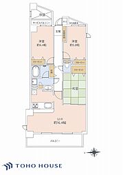 藤和ガーデンハウス葉山 3LDKの間取図画像
