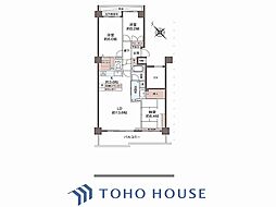 ヒルトップ横濱根岸セントラルコート 3LDKの間取図画像
