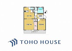 ニューハイツ北寺尾 2DKの間取図画像