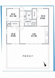 サニーヒル上永谷テラスハウス 3LDKの間取図画像