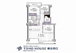 エステ・シティ湘南六浦参番館 3LDKの間取図画像