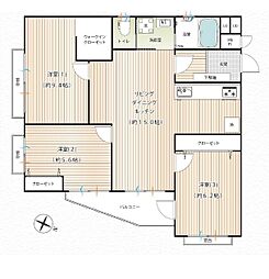 クラックス戸塚ヒルズ 3LDKの間取図画像