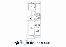 宮前平南ハイデンス 3LDKの間取図画像