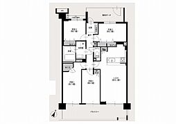 ランドシティ南万騎が原弐番館 4LDKの間取図画像