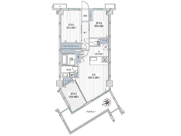 間取りを拡大表示