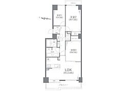 コスモ戸塚リベラヒルズA棟 3LDKの間取図画像