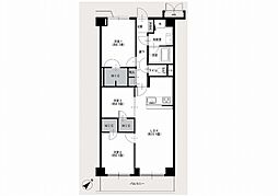 ダイアパレス長津田 3LDKの間取図画像
