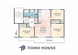 洋光台南第1住宅4-3号棟 3LDKの間取図画像