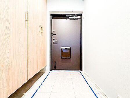 居住者の帰り、訪れる方を優しく迎えてくれる玄関です。