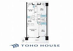 ランドステージ吉野町駅前 2SLDKの間取図画像