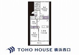 メゾン富士エースB棟 2SLDKの間取図画像