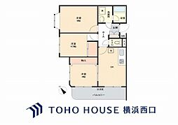 ボーノヴィラ磯子 3DKの間取図画像