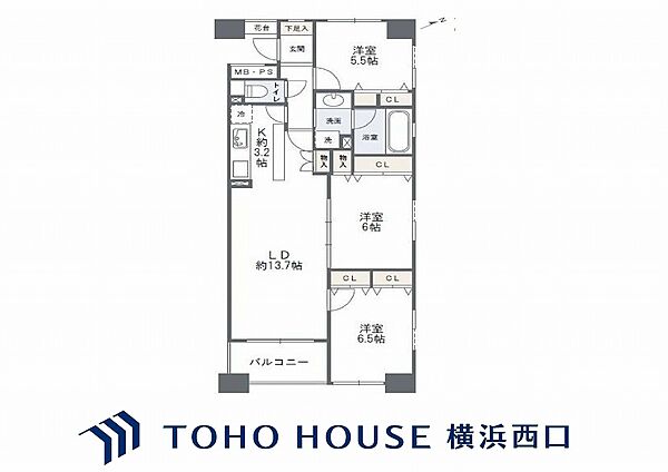 間取りを拡大表示