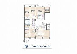 パークシティ本牧A棟 4SLDKの間取図画像