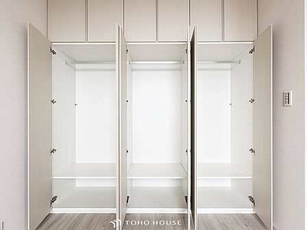 暮らし心地を大きく左右する収納を適材適所に配置し、使い勝手を考慮しました。